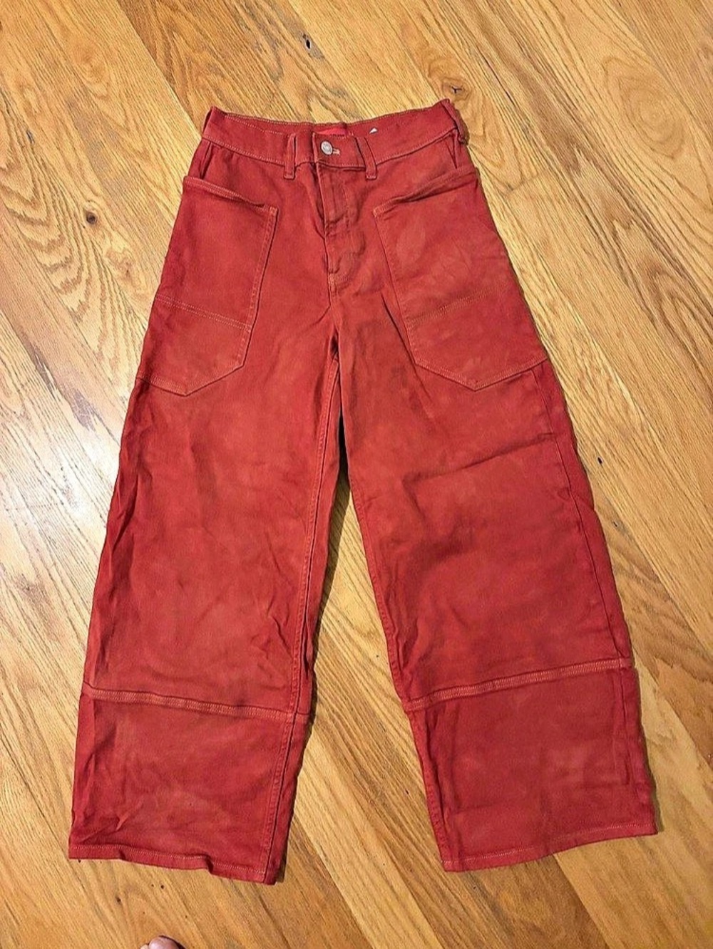 Everlane Gardener Pants Hand-Dyed in Red